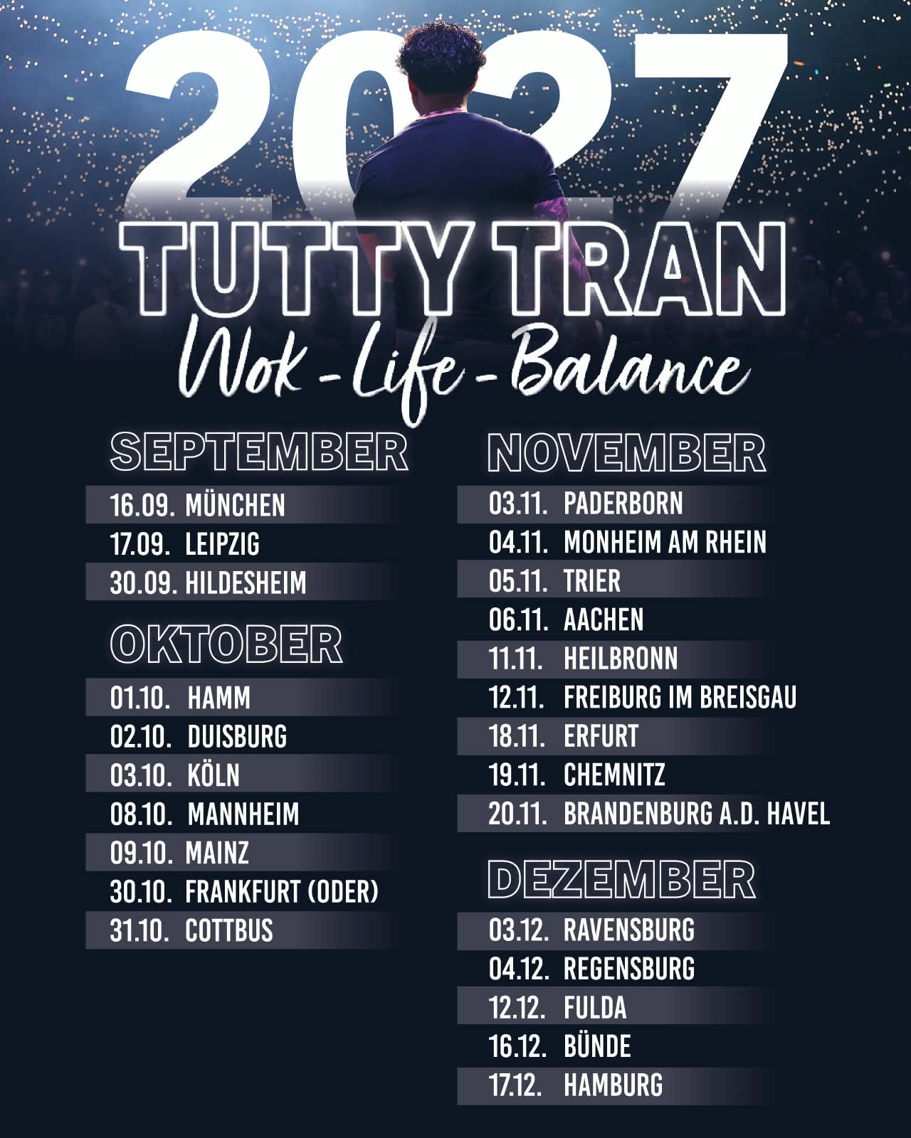 Die letzten Termine der Wok-Life-Balance-Tour